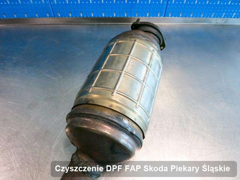 Filtr cząstek stałych do samochodu marki Skoda w Piekarach Śląskich dopalony na odpowiedniej maszynie, gotowy spakowania