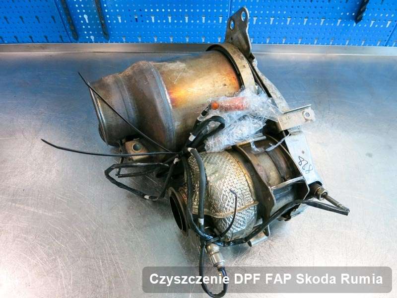 Filtr DPF do samochodu marki Skoda w Rumi oczyszczony na dedykowanej maszynie, gotowy do wysyłki