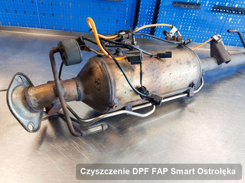 Filtr DPF i FAP do samochodu marki Smart w Ostrołęce naprawiony w dedykowanym urządzeniu, gotowy spakowania