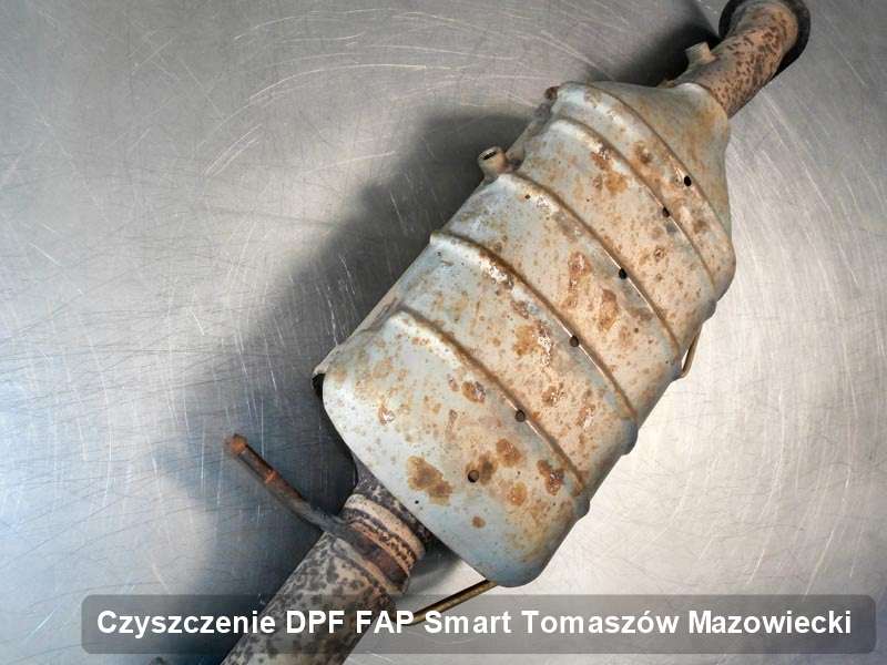 Filtr FAP do samochodu marki Smart w Tomaszowie Mazowieckim wyczyszczony w specjalnym urządzeniu, gotowy do montażu
