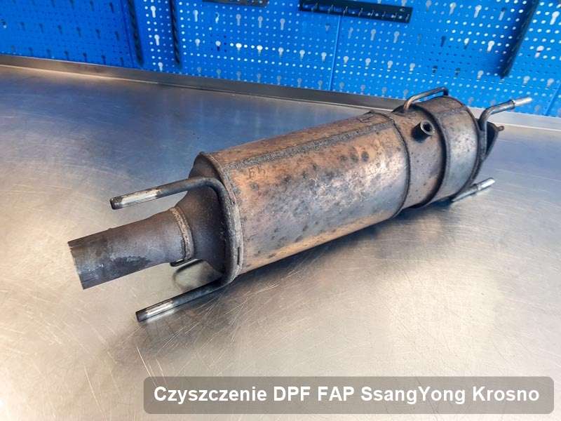 Filtr cząstek stałych FAP do samochodu marki SsangYong w Krosnie zregenerowany w specjalistycznym urządzeniu, gotowy do wysyłki