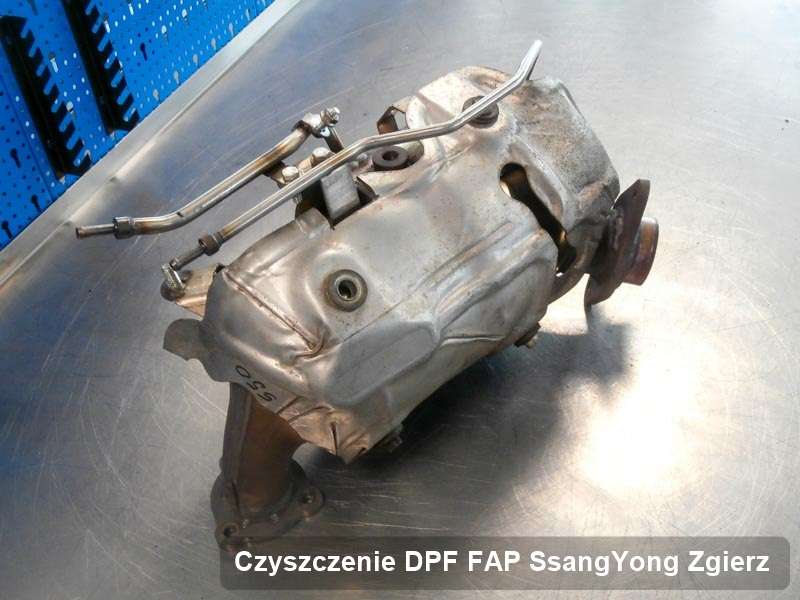 Filtr FAP do samochodu marki SsangYong w Zgierzu wypalony w specjalnym urządzeniu, gotowy do montażu