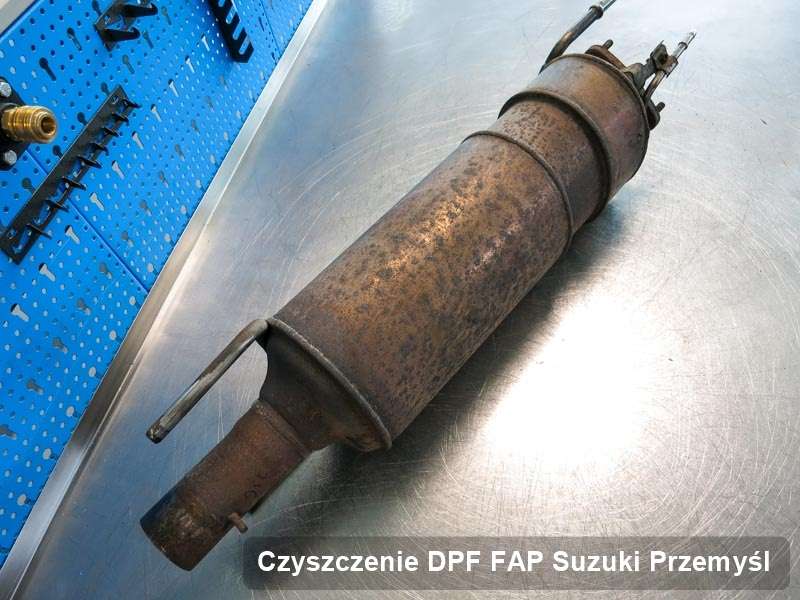 Filtr DPF i FAP do samochodu marki Suzuki w Przemyślu zregenerowany w specjalistycznym urządzeniu, gotowy do zamontowania