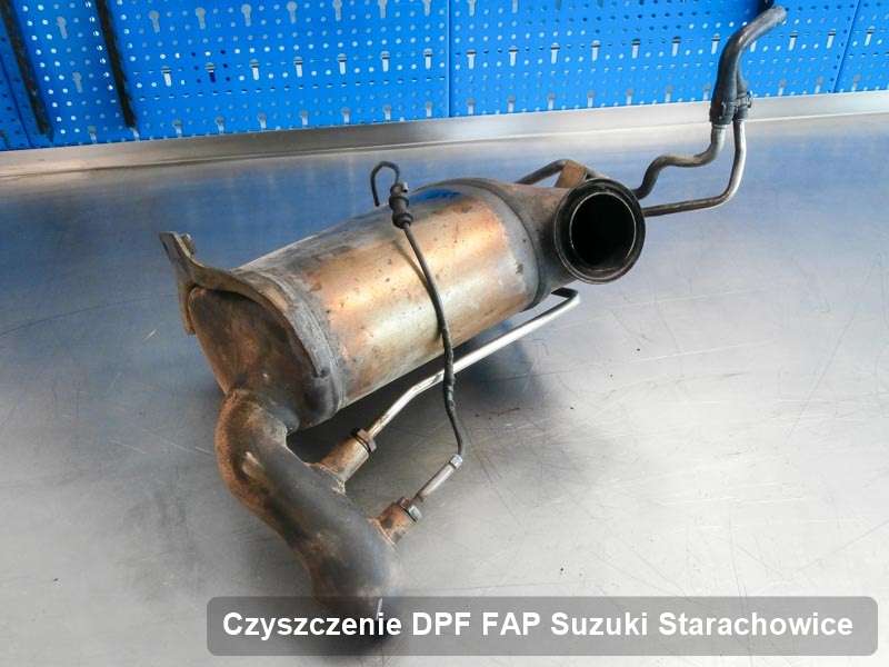 Filtr cząstek stałych DPF I FAP do samochodu marki Suzuki w Starachowicach naprawiony na dedykowanej maszynie, gotowy do wysyłki