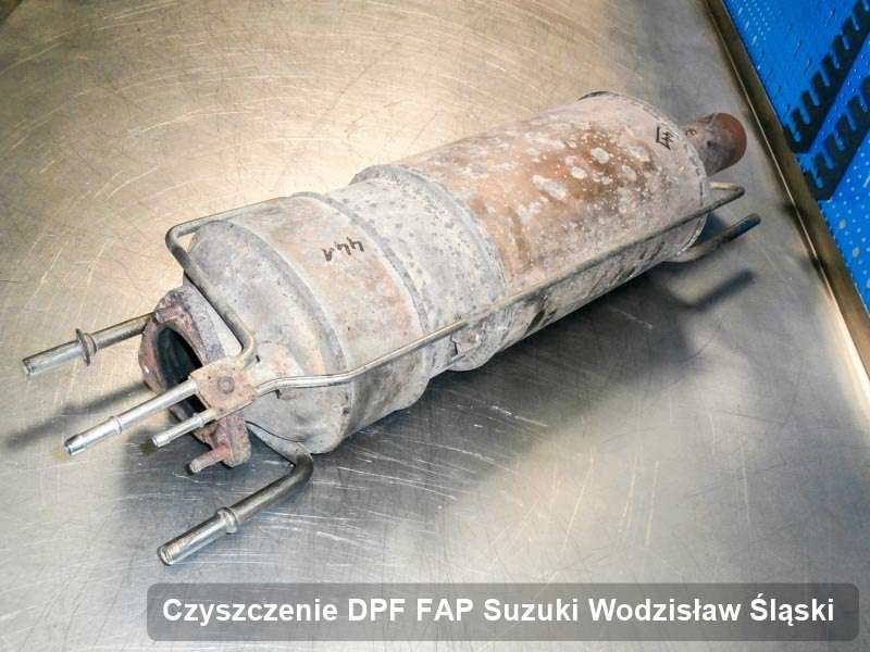 Filtr DPF do samochodu marki Suzuki w Wodzisławiu Śląskim oczyszczony w specjalnym urządzeniu, gotowy do montażu