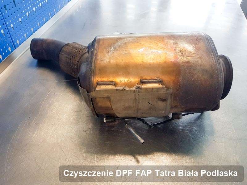 Filtr cząstek stałych DPF do samochodu marki Tatra w Białej Podlaskiej zregenerowany na specjalistycznej maszynie, gotowy do zamontowania