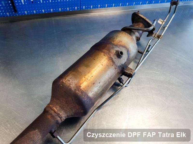 Filtr DPF i FAP do samochodu marki Tatra w Ełku oczyszczony na specjalnej maszynie, gotowy do instalacji