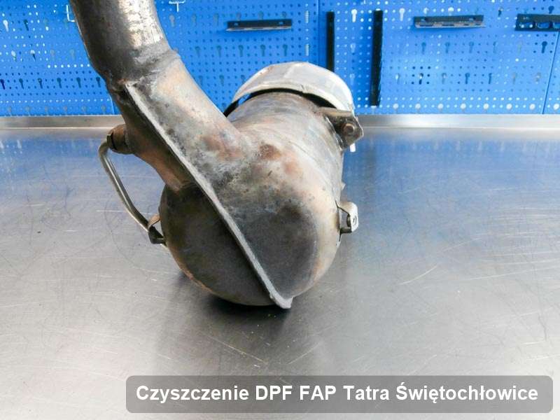 Filtr DPF do samochodu marki Tatra w Świętochłowicach wypalony w specjalnym urządzeniu, gotowy do montażu