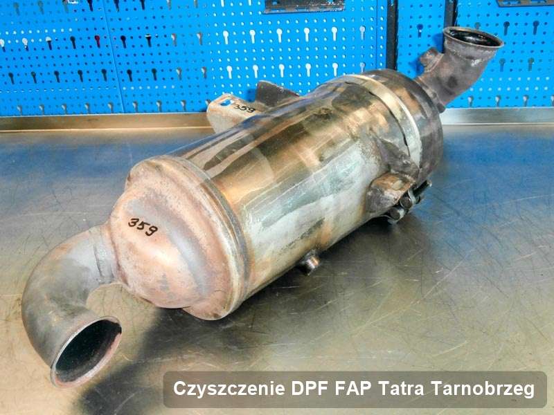 Filtr DPF do samochodu marki Tatra w Tarnobrzegu wypalony w specjalistycznym urządzeniu, gotowy do wysyłki