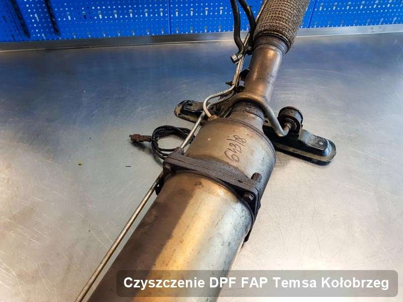 Filtr cząstek stałych do samochodu marki Temsa w Kołobrzegu oczyszczony w specjalistycznym urządzeniu, gotowy do instalacji