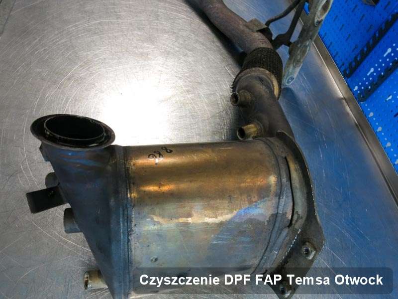 Filtr DPF układu redukcji emisji spalin do samochodu marki Temsa w Otwocku naprawiony w specjalnym urządzeniu, gotowy do wysyłki