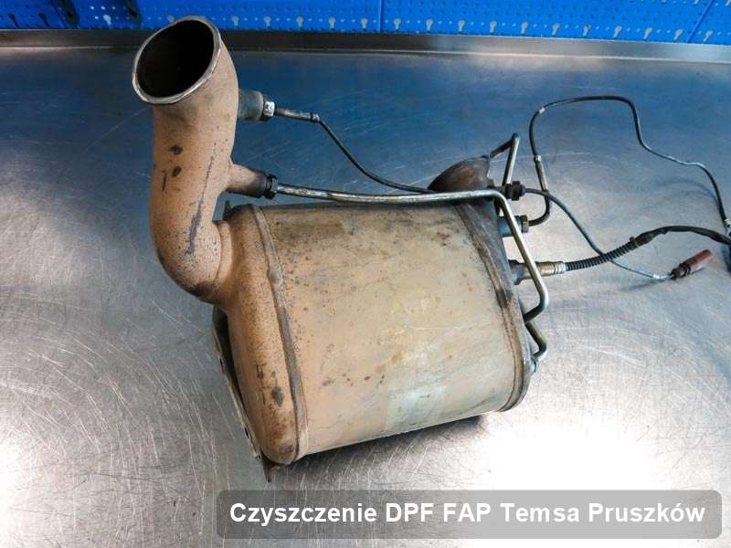 Filtr DPF i FAP do samochodu marki Temsa w Pruszkowie wyczyszczony w dedykowanym urządzeniu, gotowy do wysyłki