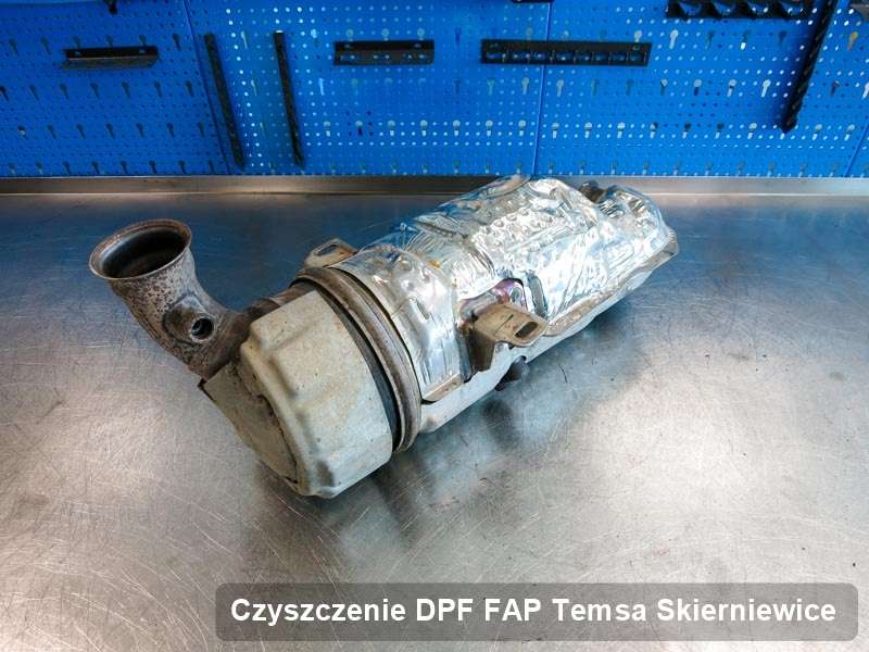 Filtr cząstek stałych FAP do samochodu marki Temsa w Skierniewicach naprawiony na specjalnej maszynie, gotowy do montażu