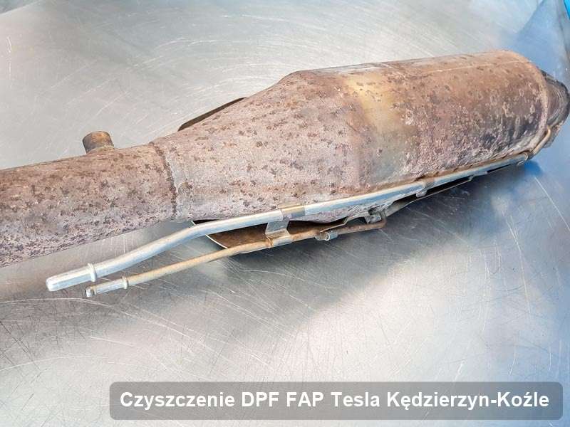 Filtr DPF i FAP do samochodu marki Tesla w Kędzierzynie-Koźlu wyczyszczony w dedykowanym urządzeniu, gotowy do wysyłki