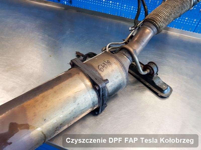 Filtr cząstek stałych do samochodu marki Tesla w Kołobrzegu wyremontowany na odpowiedniej maszynie, gotowy spakowania