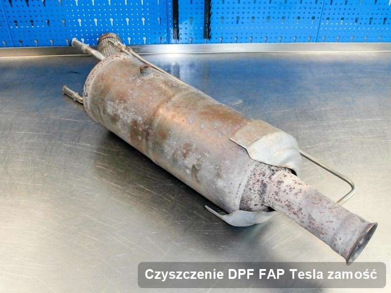 Filtr cząstek stałych DPF I FAP do samochodu marki Tesla w Zamościu wyremontowany na odpowiedniej maszynie, gotowy do instalacji