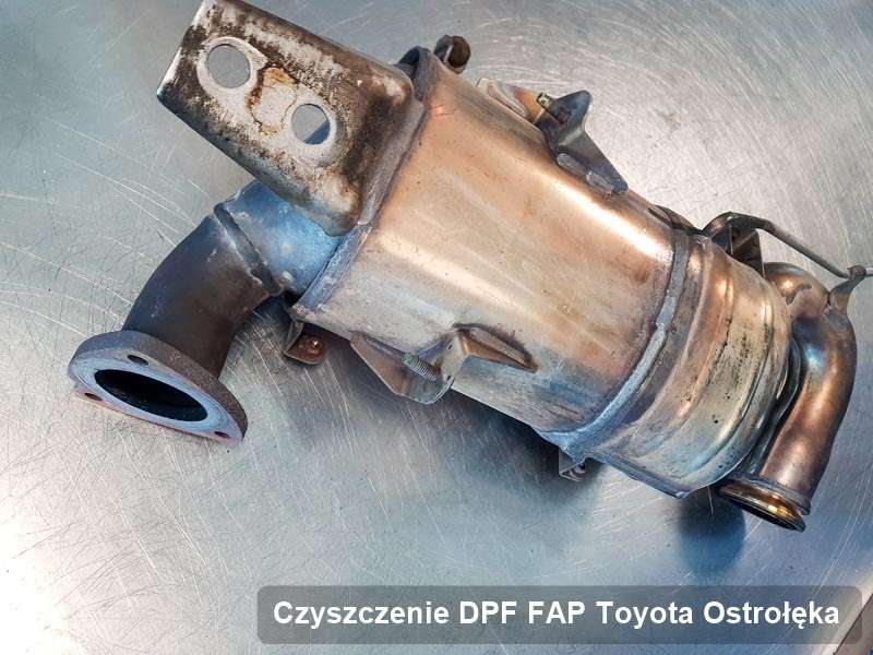 Filtr FAP do samochodu marki Toyota w Ostrołęce dopalony na dedykowanej maszynie, gotowy do montażu