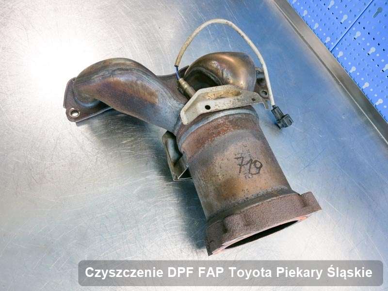 Filtr DPF i FAP do samochodu marki Toyota w Piekarach Śląskich oczyszczony na specjalistycznej maszynie, gotowy do wysyłki