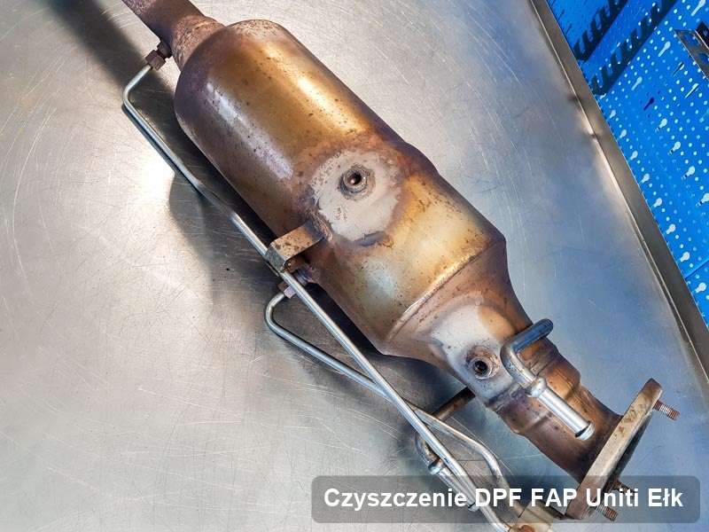Filtr cząstek stałych DPF I FAP do samochodu marki Uniti w Ełku oczyszczony na odpowiedniej maszynie, gotowy do montażu