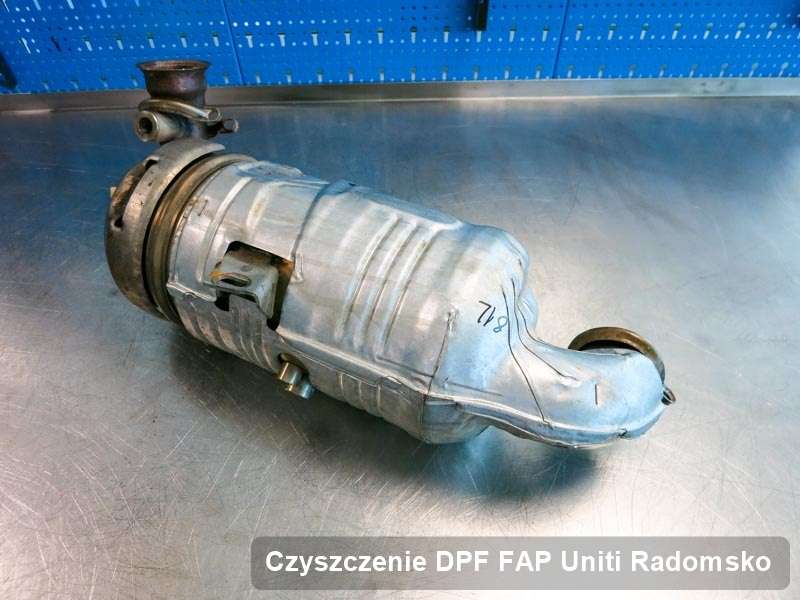 Filtr cząstek stałych DPF I FAP do samochodu marki Uniti w Radomsku dopalony w dedykowanym urządzeniu, gotowy do zamontowania
