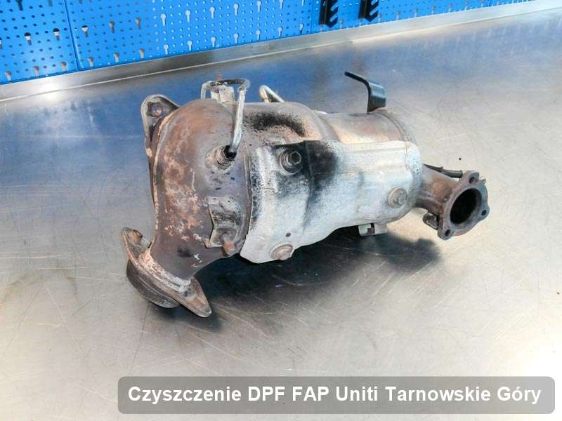 Filtr cząstek stałych FAP do samochodu marki Uniti w Tarnowskich Górach wyczyszczony na specjalnej maszynie, gotowy do wysyłki
