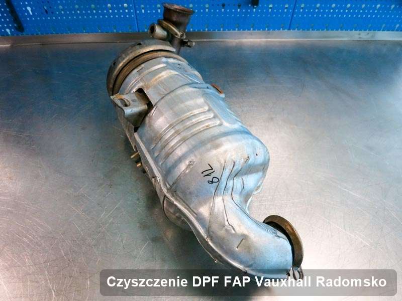 Filtr DPF do samochodu marki Vauxhall w Radomsku oczyszczony w specjalnym urządzeniu, gotowy do instalacji