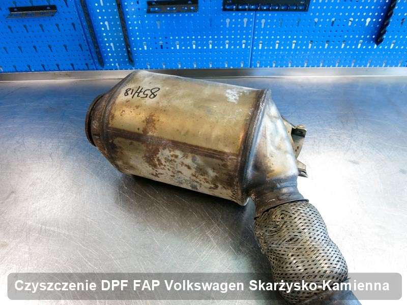 Filtr DPF do samochodu marki Volkswagen w Skarżysku-Kamiennej wypalony na dedykowanej maszynie, gotowy do instalacji