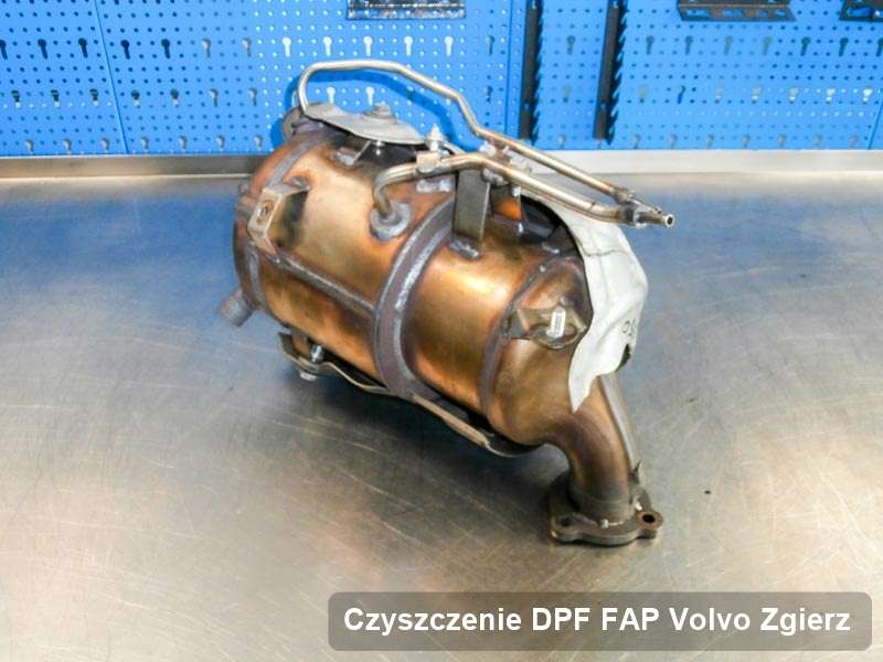 Filtr DPF i FAP do samochodu marki Volvo w Zgierzu wyremontowany w dedykowanym urządzeniu, gotowy do wysyłki