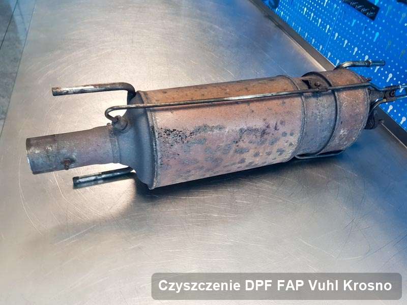 Filtr FAP do samochodu marki Vuhl w Krosnie zregenerowany na specjalistycznej maszynie, gotowy do montażu