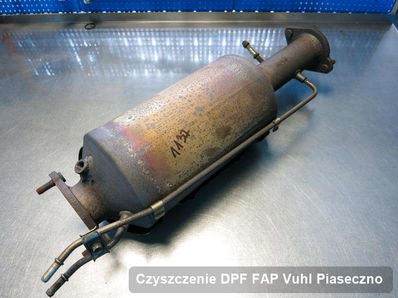 Filtr cząstek stałych DPF I FAP do samochodu marki Vuhl w Piasecznie wypalony na odpowiedniej maszynie, gotowy do zamontowania