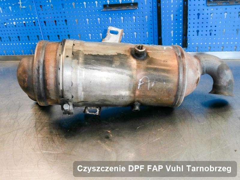 Filtr DPF do samochodu marki Vuhl w Tarnobrzegu wyczyszczony w specjalnym urządzeniu, gotowy do wysyłki