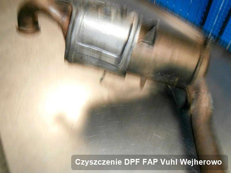 Filtr cząstek stałych DPF I FAP do samochodu marki Vuhl w Wejherowie naprawiony na dedykowanej maszynie, gotowy do wysyłki