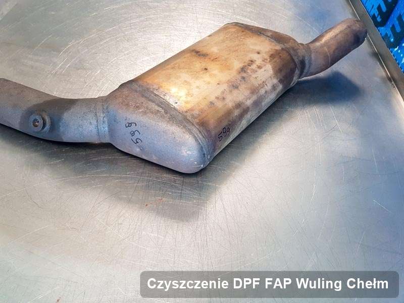 Filtr cząstek stałych FAP do samochodu marki Wuling w Chełmie zregenerowany na specjalnej maszynie, gotowy do instalacji
