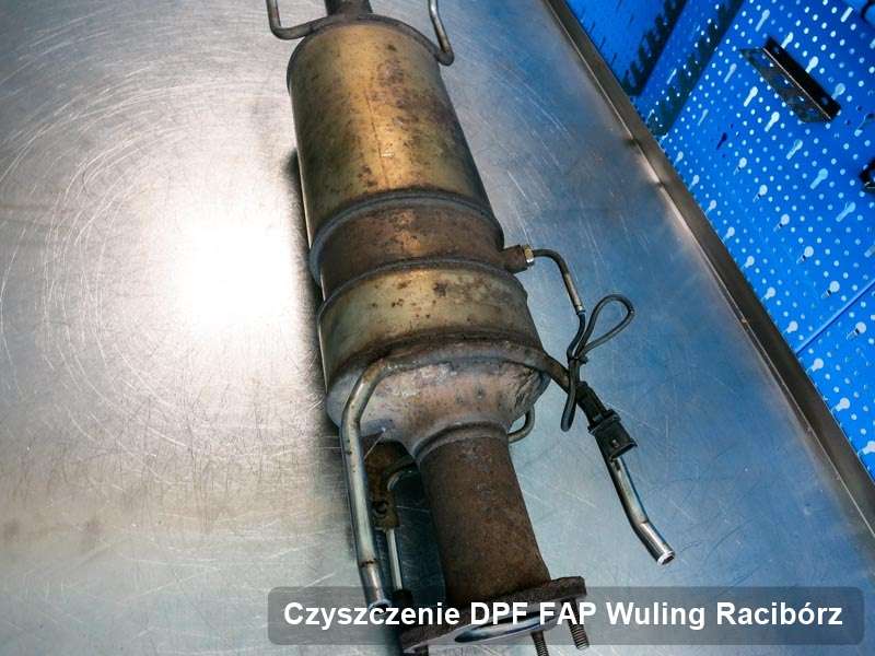 Filtr DPF układu redukcji emisji spalin do samochodu marki Wuling w Raciborzu wypalony na odpowiedniej maszynie, gotowy spakowania